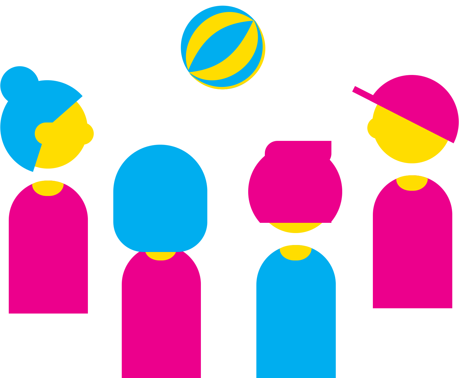 VOO ballende kinderen